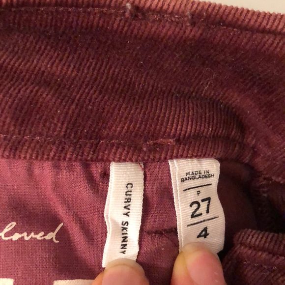 Burgundy LOFT Corduroy Pants - Picture 5 of 5